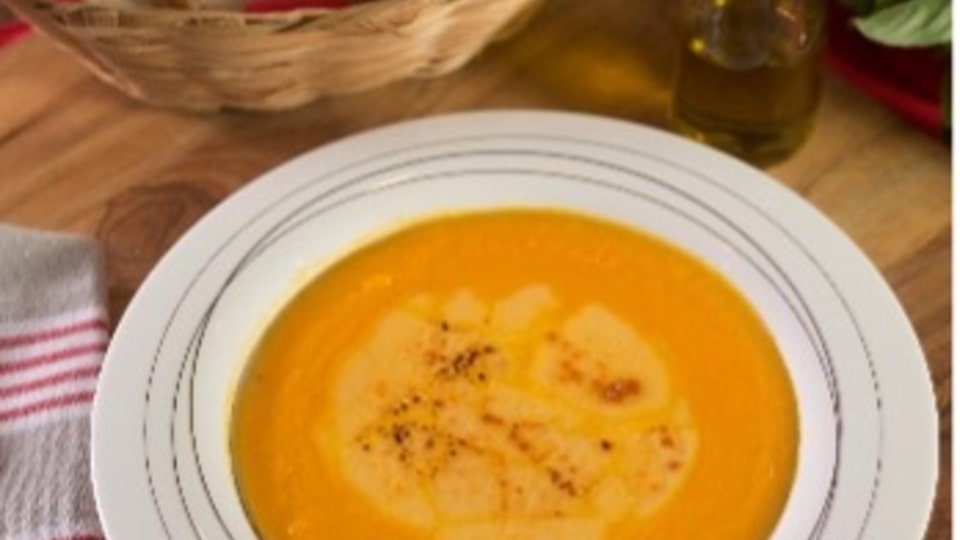 Creme de cenoura gratinado