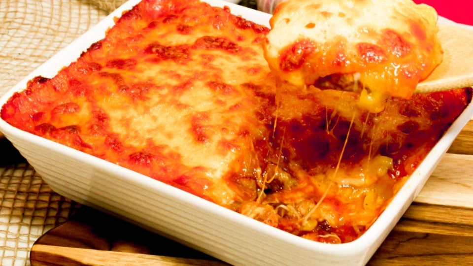 Escondidinho de Carne com Mandioquinha e Queijo Prato