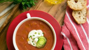 Gazpacho com Creme de Ricota