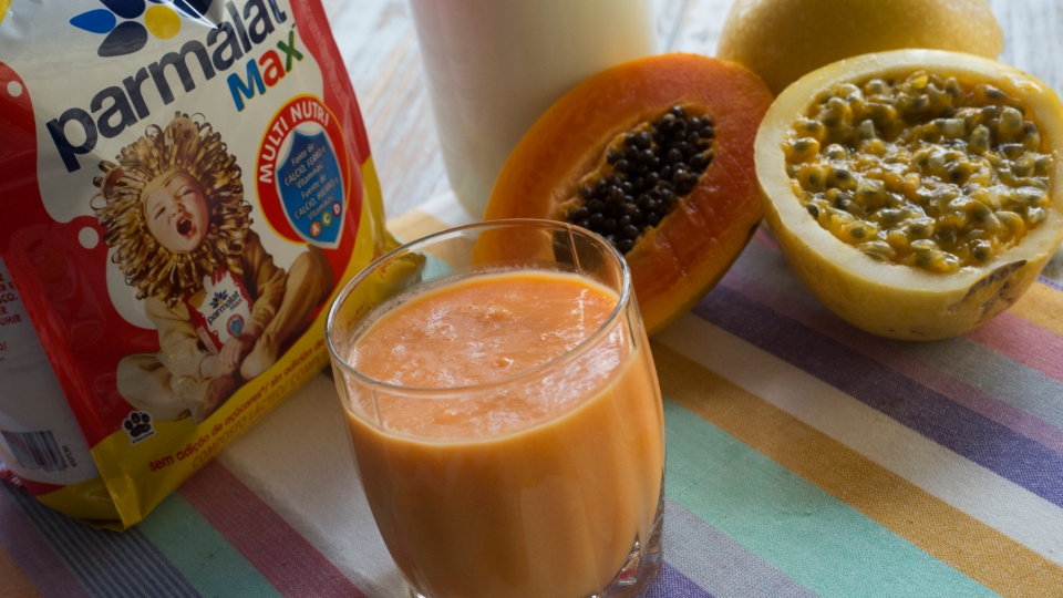 Vitamina Mamão e Maracujá Max