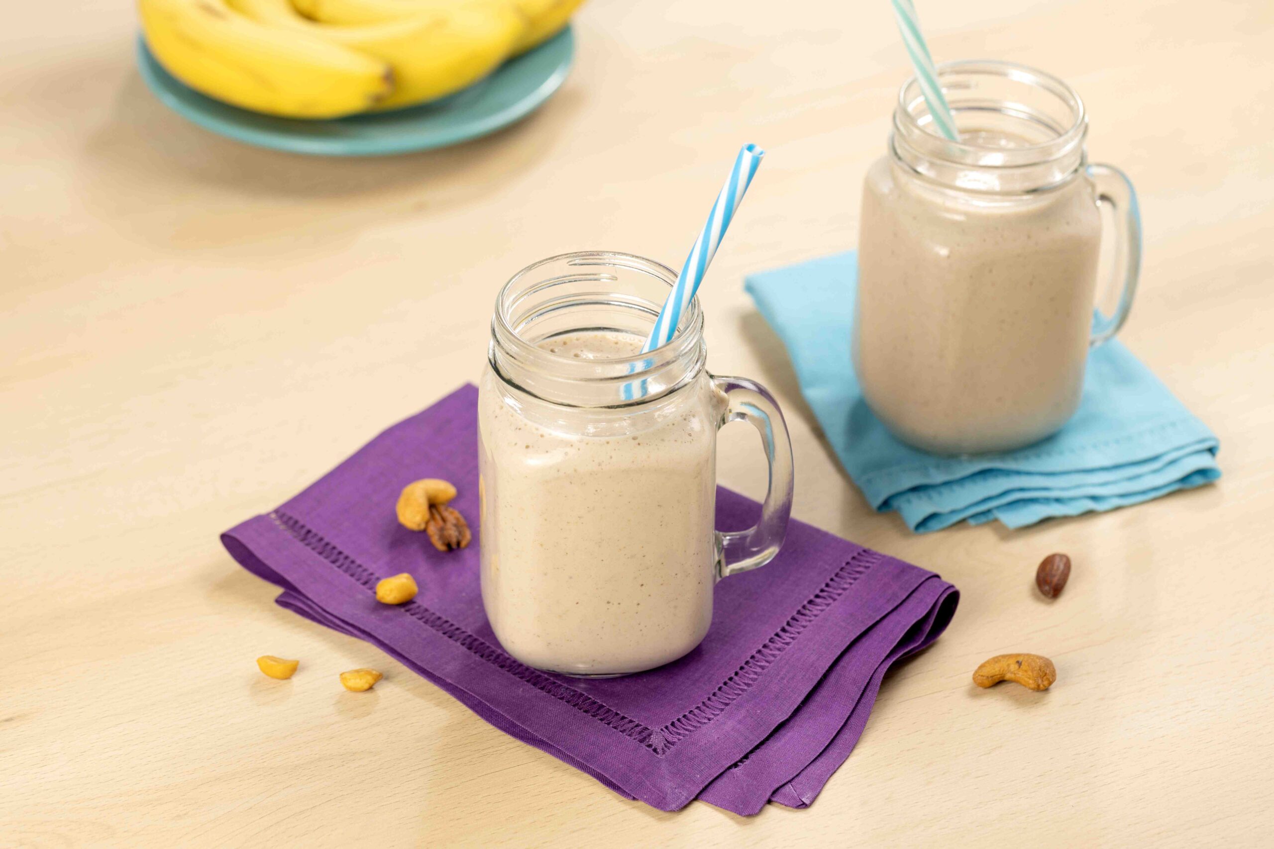 Shake Proteico de Banana e Pasta de Amendoim 