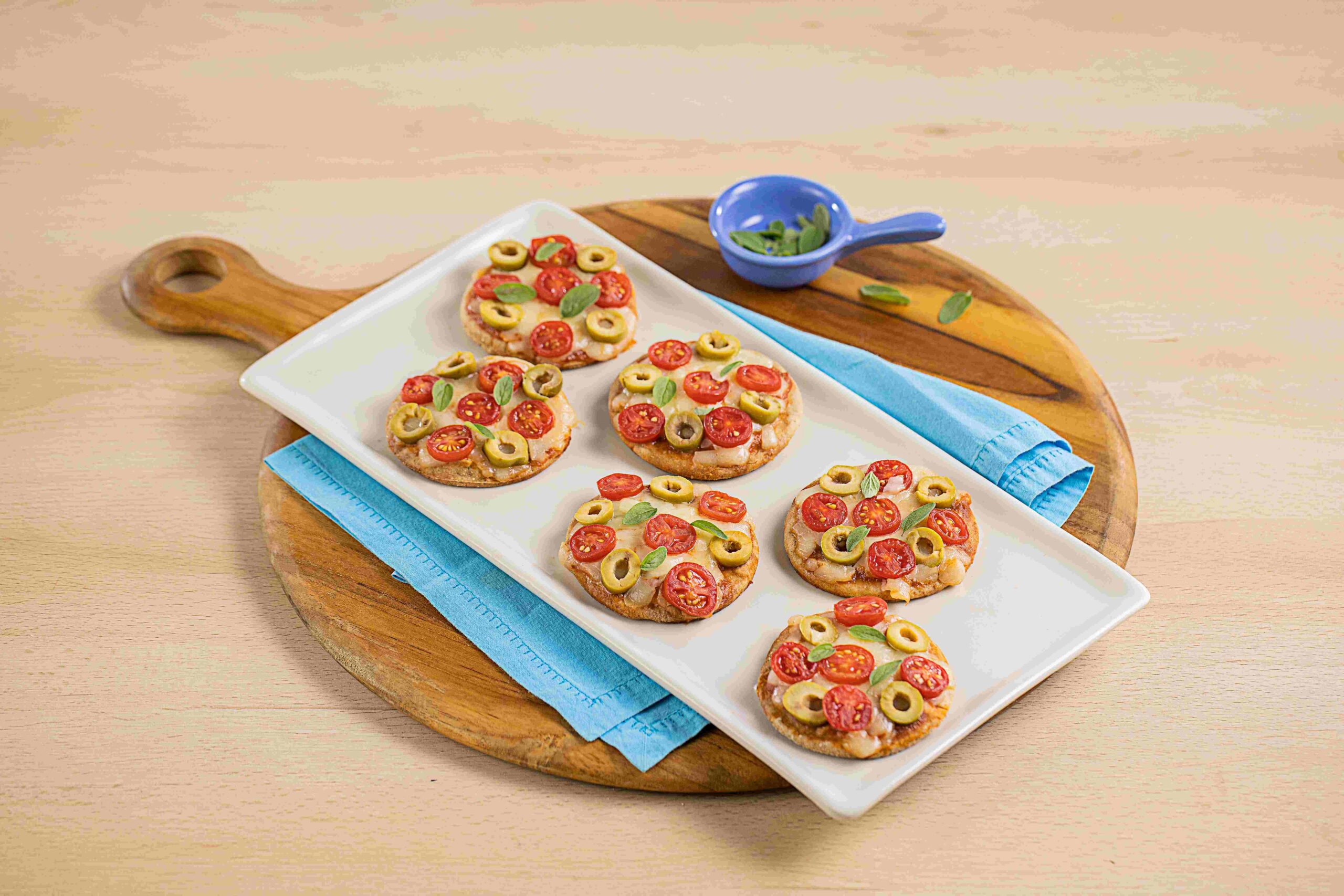 Mini Pizza com Massa de Iogurte 