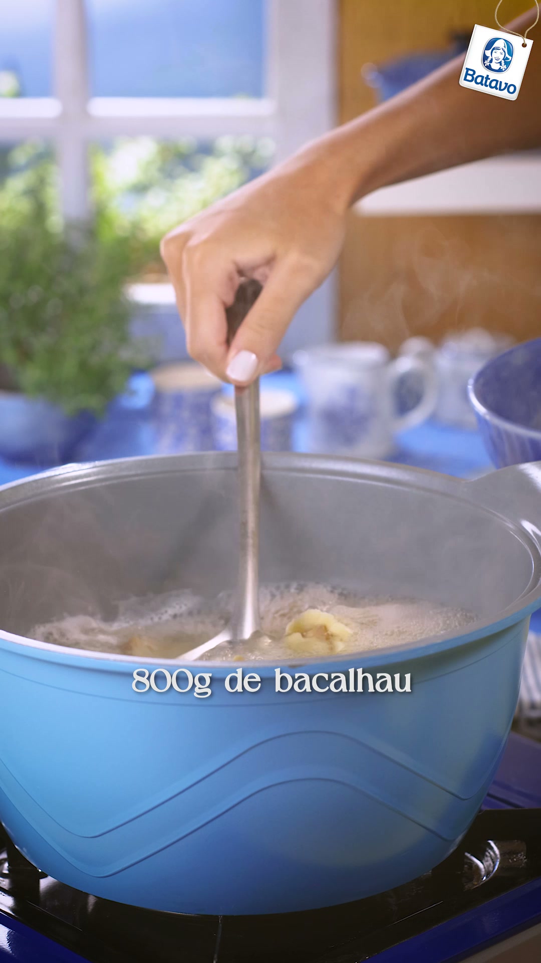 Bacalhau ao Molho de Iogurte com Batatas
