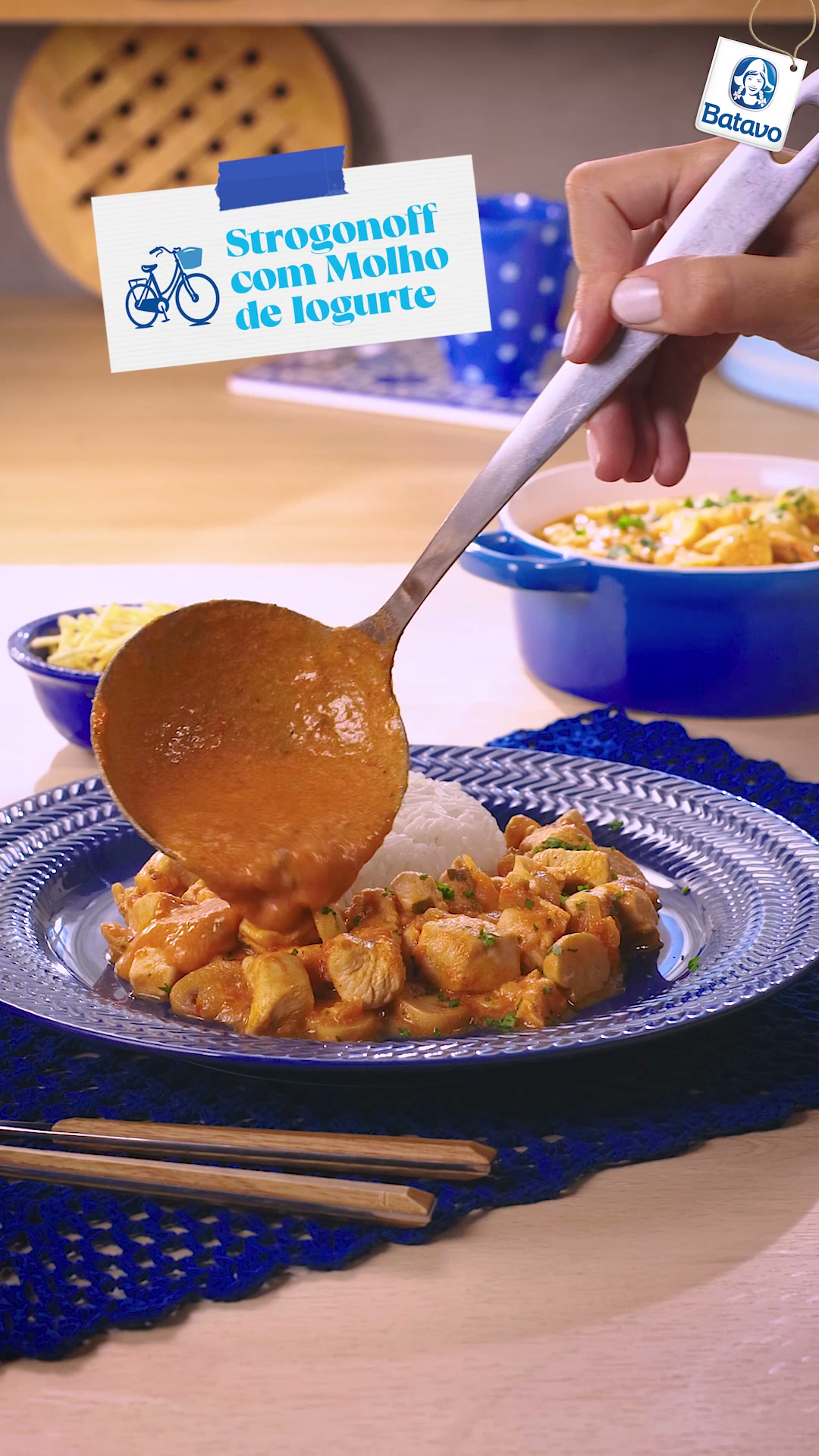 Strogonoff com Molho de Iogurte