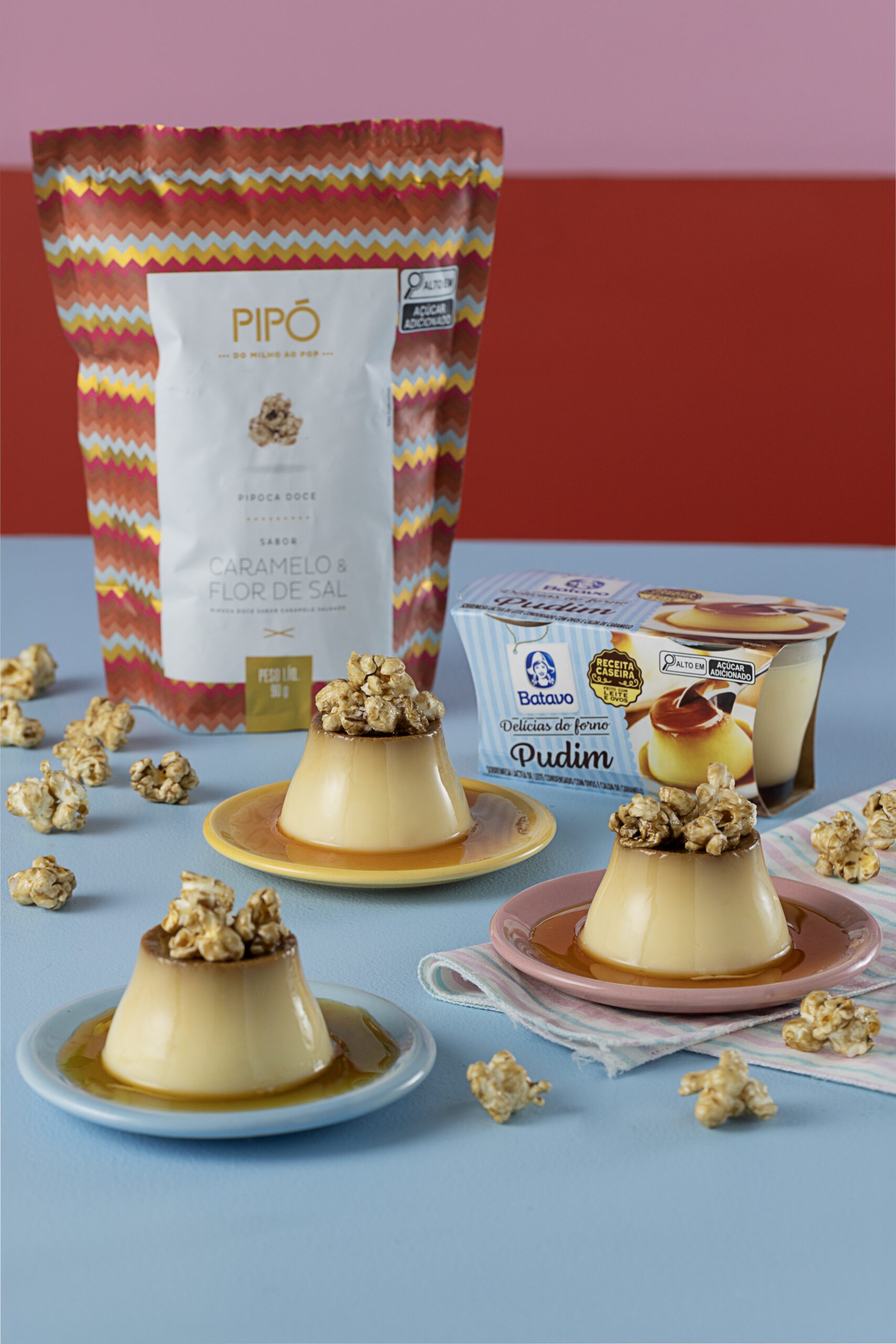Pudim Batavo com Pipó Caramelo e Flor de Sal